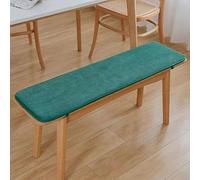Generico Cuscino Per Panca Da Giardino/portico - 100/120/150 X 30/35/40 Cm Antiscivolo, Resistente Esterni/interni Patio, Veranda, Altalene O Sedute Finestra(Green,30x100cm)