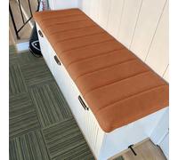 Generico Cuscino per Panca da Interni, Cuscini in Velluto Teddy per Panche da Interno, Lavabile Rimovibile, per Panca da Giardino, Cucina, Sala da Pranzo, Patio Altalena,Arancia,90x50x4cm