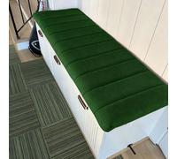 Generico Cuscino per Panca da Interni, Cuscini in Velluto Teddy per Panche da Interno, Lavabile Rimovibile, per Panca da Giardino, Cucina, Sala da Pranzo, Patio Altalena,Dark Green,100x50x4cm