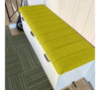 Generico Cuscino per Panca da Interni, Cuscini in Velluto Teddy per Panche da Interno, Lavabile Rimovibile, per Panca da Giardino, Cucina, Sala da Pranzo, Patio Altalena,Light Green,140x50x4cm