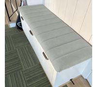 Generico Cuscino per Panca da Interni, Cuscini in Velluto Teddy per Panche da Interno, Lavabile Rimovibile, per Panca da Giardino, Cucina, Sala da Pranzo, Patio Altalena,Light Gray,90x50x4cm