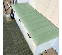 Generico Cuscino per Panca da Interni, Cuscini in Velluto Teddy per Panche da Interno, Lavabile Rimovibile, per Panca da Giardino, Cucina, Sala da Pranzo, Patio Altalena,Matcha Green,130x50x4cm