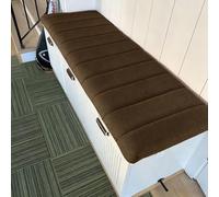 Generico Cuscino per Panca da Interni, Cuscini in Velluto Teddy per Panche da Interno, Lavabile Rimovibile, per Panca da Giardino, Cucina, Sala da Pranzo, Patio Altalena,Caramel,160x50x4cm