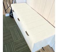 Generico Cuscino per Panca da Interni, Cuscini in Velluto Teddy per Panche da Interno, Lavabile Rimovibile, per Panca da Giardino, Cucina, Sala da Pranzo, Patio Altalena,Cream White,120x50x4cm