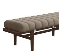 Generico Cuscino per Panca da Interno 80x40 100x50 130x40 Lavabile Rimovibile, Cuscino per Panca Rettangolare A 2/3 Posti, per Panca da Giardino, Cucina, Sala da Pranzo,Beige,40x140cm
