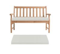 Generico Cuscino per Panca per Mobili da Interni, Cuscino per Panca Sfoderabile da Giardino, Cuscino Panca Esterno Antiscivolo Lavabile per Cucina, Sala da Pranzo, Patio,Bianca,110×50×5cm