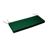 Generico Cuscino per panchina Con Laccetti di Fissaggio Tappetino impermeabile per mobili imbottitura ispessita Cuscino per sedia a dondolo da esterno per mobili da giardino (verde scuro, 140x42x8cm)
