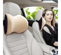 Generico Cuscino per poggiatesta per Auto da 2 Pacchetti, Comodo Cuscino a Riposo a Testa per Auto, Cuscino da Collo per Auto da Memory Foam al 100% per Guida - Cuscino per Auto da Viaggio