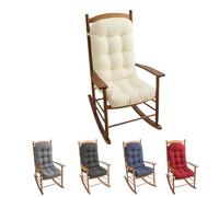 Generico Cuscino per sedia reclinabile in legno per sedia a dondolo rilassante, spesso e morbido, estivo, per viaggi, vacanze, uso interno ed esterno