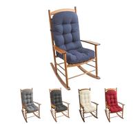 Generico Cuscino per sedia reclinabile in legno per sedia a dondolo rilassante, spesso e morbido, estivo, per viaggi, vacanze, uso interno ed esterno