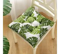 Generico Cuscino per Sedile in Velluto ad Alta Elasticità,1 2 4 5 o 6 Pezzi con Cinture,Adatto per Sedie da Cucina Ufficio Auto Terrazza Soggiorno e Panchine,40x40cm (15,7x15.7pollici)