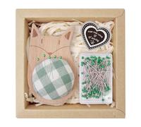 Generico Cuscino Portaspilli - Cuscino da Cucito per La Casa | Cuscino Organizzatore con 100 Spilli per Cucito Sarte E Quilting con Design Animali