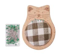 Generico Cuscino Portaspilli per Cucito - Portaaghippi,Cuscino Organizzatore con 100 Spilli per Cucito Sarte E Quilting con Design Animali