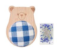 Generico Cuscino Portaspilli, Portaaghippi, Cuscino Organizzatore con 100 Spilli per Cucito Sarte E Quilting con Design Animali