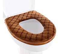 Genérico Cuscino Sedile WC - Cuscinetti di copertura per sedili in velluto riutilizzabili lavabili e spessi | design a busta completa con cerniera | fodere e comode