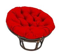 Generico Cuscino Spesso a Forma di Uovo per Sedia, Comodo Cuscino Rotondo Rosso per Sedia a Dondolo - Morbido Cuscino per Il Tempo Libero per Il Relax in Interni ed Esterni, Seduta Elegante per Patio