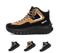 Generico Cushygait Boots Men, Men's Outdoor Hiking Boots Waterproof, Arch Support (Brown,41)