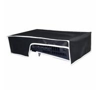 Generico Custodia antigraffio orizzontale antipolvere per PS5 Pro Console Accessori da gioco Custodia impermeabile protettiva Sleeve (Nero con finiture Bianco)