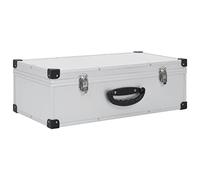 Generico Custodia CD per 80 CD in Alluminio ABS Argento