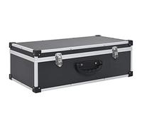 Generico Custodia CD per 80 CD in Alluminio ABS Nero