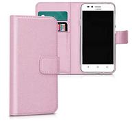 Generico Custodia compatibile con ALCATEL 1S (2020) 5028D 5028Y / 3L 2020/ 1V 2020 COVER STAND flip LIBRO gel tpu PORTAFOGLIO protezione magnetica case eco pelle taschini vano porta carte card (Rosa)