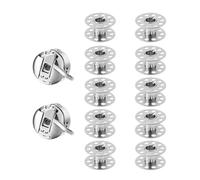 Generico Custodia e Bobine in Metallo, compatibilità con Gli Accessori for Macchine da Cucire domestiche Brother Singer(12PCS Set)