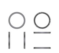 Generico Custodia in metallo per Nothing CMF Watch Pro 2, cover sostitutiva per smartwatch in tinta unita, telaio protettivo antigraffio (Grigio scuro)