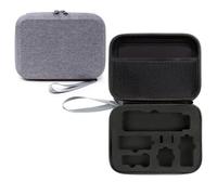 Generico Custodia Osmo Pocket 3, custodia portatile, borsa protettiva da viaggio compatta la videocamera d'azione per DJI Osmo Pocket 3 e gli accessori (solo custodia) (Fodera nera+grigio)