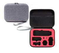 Generico Custodia Osmo Pocket 3, custodia portatile, borsa protettiva da viaggio compatta la videocamera d'azione per DJI Osmo Pocket 3 e gli accessori (solo custodia) (Fodera rossa+grigio)