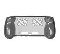 Generico Custodia per Anbernic RG557, Custodia protettiva di raffreddamento in TPU, Custodia trasparente antigoccia per console di gioco portatile (Nero trasparente)