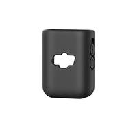 Generico Custodia per DJI Mic 2, pelle protettiva in silicone del trasmettitore, copertura protettiva antigraffio, manicotto per microfono wireless, accessori per fotocamere sportive (Nero)