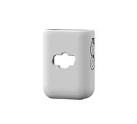 Generico Custodia per DJI Mic 2, pelle protettiva in silicone del trasmettitore, copertura protettiva antigraffio, manicotto per microfono wireless, accessori per fotocamere sportive (Grigio)