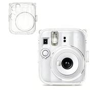 Generico Custodia per Instax Mini 13, custodia rigida protettiva trasparente per fotocamera, copertura in PC ad alta trasparenza con protezione rialzata per l'obiettivo