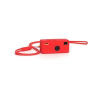 Generico Custodia per KODAK Charmera 1987, custodia protettiva in silicone per fotocamera digitale, copertura antiurto con cordino (Rosso)