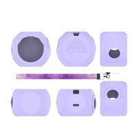 Generico Custodia per Takara Tomy Punirunes 4, custodia protettiva in silicone per console di gioco, copertura integrale antiurto e antipolvere (Viola)