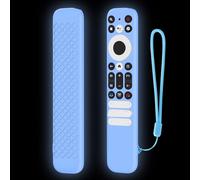 Generico Custodia per TCL RC902V 802NU1, Silicone Morbido, Guscio Antiscivolo, Telecomando con Cordoncino (Blu Luminoso)
