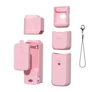 Generico Custodia Pocket 3, Custodia protettiva in silicone morbido per DJI OSMO POCKET 3 Custodia del corpo Copertura protettiva dell'obiettivo Display Blackout Accessorio (Set 2 rosa)