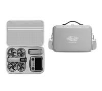 Generico Custodia protettiva da trasporto per DJI Avata 360, borsa a tracolla rigida in PU, impermeabile e antiurto, compatibile con controller RC 2, hub di ricarica, eliche e accessori (Grigio)