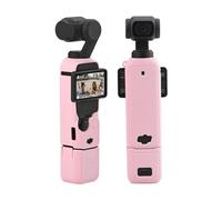 Generico Custodia protettiva in silicone per DJI Osmo Pocket 3 corpo manica protettiva copertura palmare gimbal fotocamera d'azione accessori (Modello 1 Rosa)