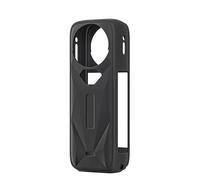 Generico Custodia protettiva in silicone per Insta360 X5, copertura protettiva in silicone morbido con copertura dell'obiettivo Accessori per Insta360 X5 (Coperchio protettivo nero)