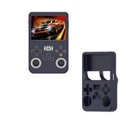 Generico Custodia Protettiva in Silicone per R36S, Antigraffio e Anti-caduta, per Console da Gioco R36S, Portatile, Resistente, in Tinta Unita, con Guscio Morbido. (Blu Scuro)