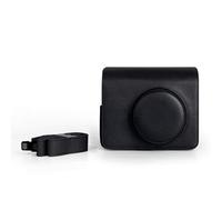 Generico Custodia protettiva per fotocamera compatibile per Instax wide 400, borsa in pelle PU con tracolla regolabile, copertura della borsa della fotocamera, custodia da trasporto (Nero)