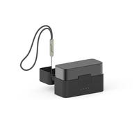 Generico Custodia protettiva per microfono wireless Custodia in pelle con tracolla per DJI MIC 2 Custodia in silicone per microfono Accessori per custodia protettiva (Nero)