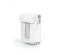 Generico Custodia protettiva per stampante instax mini Link 3, custodia in pelle per stampante Custodia a tracolla PU Custodia a prova di goccia (white)