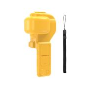 Generico Custodia rigida con coperchio ribaltabile e protezione in plastica per DJI Pocket 4 Pro l'obiettivo e lo schermo della fotocamera (Giallo)