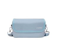 Generico Custodia rigida con tracolla capiente per DJI Pocket 4/4 Pro per Insta360 Luna Ultra: borsa da viaggio impermeabile, resistente agli urti e agli impatti, con morbida fodera in velluto (Blu)