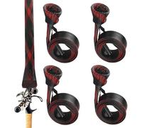 Generico Custodie per Canna da - Copri Canna Elastici Resistente | Set Di 4 Calze Tecniche Per Spiaggia Barca Lago Fiume Pontile E Conservazione