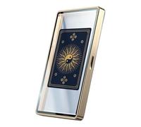 Genérico Custodie per carte magnetiche - Supporto per display in metallo | Protezione con visione chiara per carte da collezione, tarocchi da torneo di collezione di classificazioni sportive, CIE, Oro