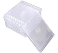 Generico Custodie Trasparenti Protegge e Conserva Facilmente Dischi per CD Doppie 9 Pezzi in Acrilico Custodia per Dvd e CD per Organizzare Media in Casa
