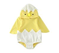 Generico Cute Babys Romper, Chick Animal Outfit, Halloween Costume with Soft Fabric, Warm Long Sleeve Jumpsuit, Infantes Clothes with Adorable Design, Fancy Dress Apparel for Todlers